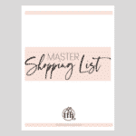 Master Shopping List grocery list template pdf
