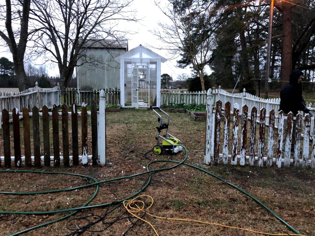installing a reclaimed fence
