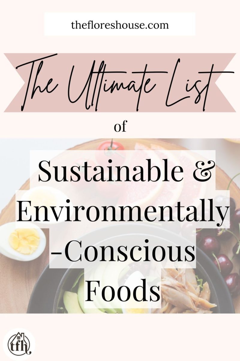 ecofriendly sustainable foods
