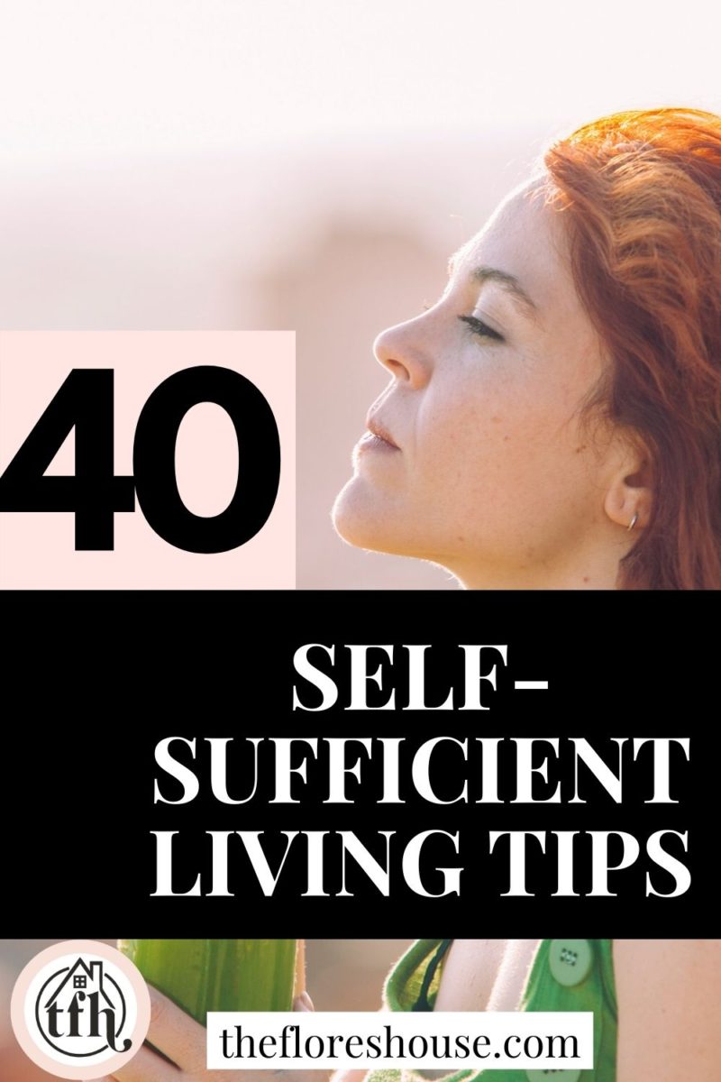self sufficient living tips