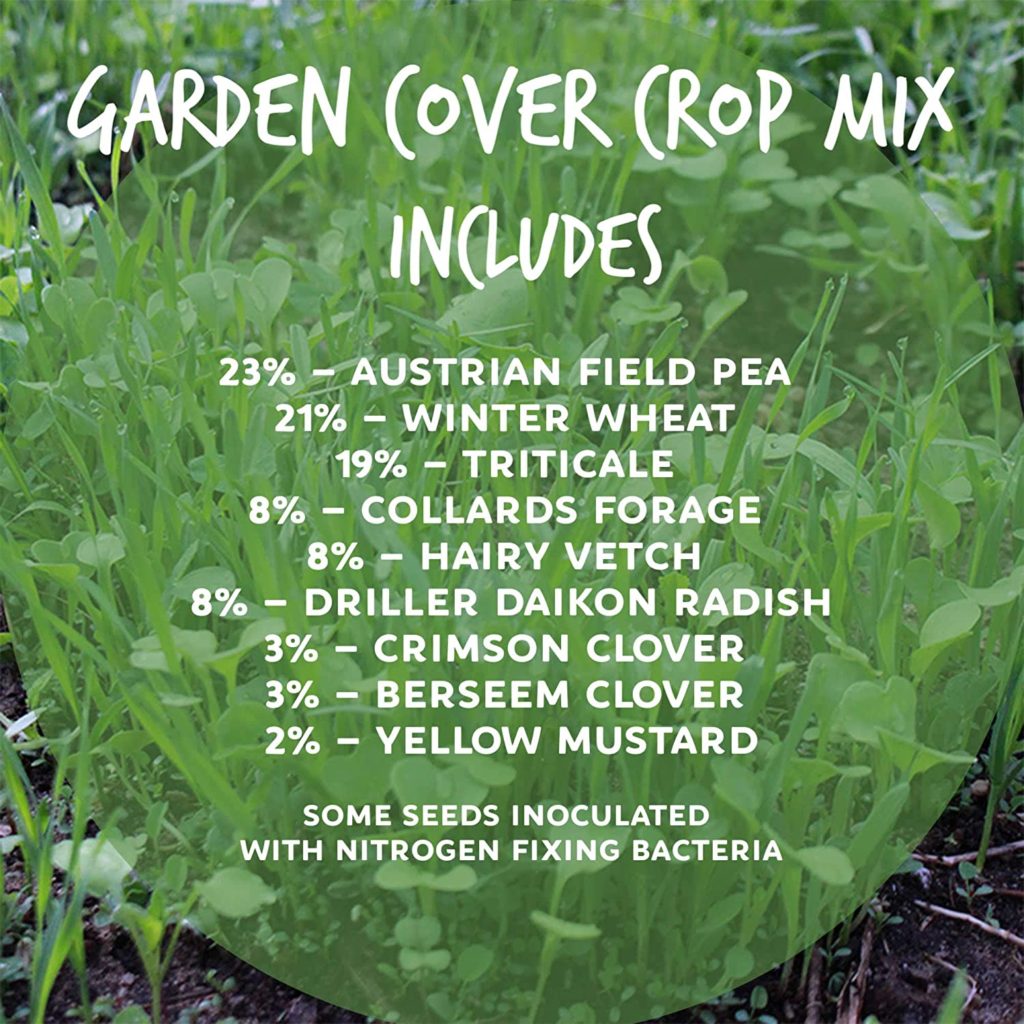 prevent weeds in the garden with cover crop
