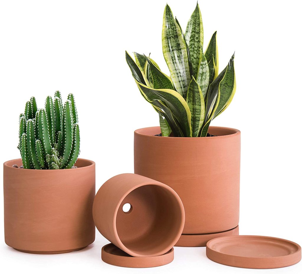 modern terracotta planters amazon